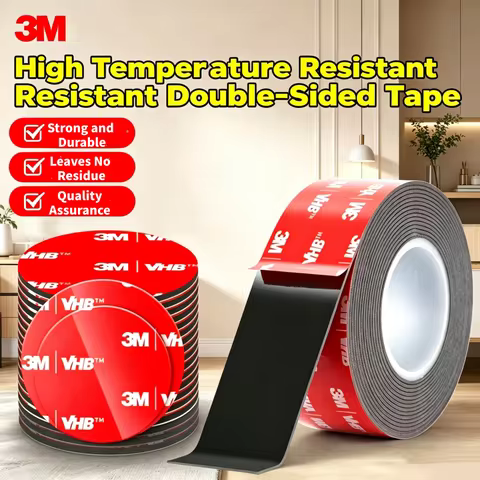 3M VHB Strong Double-Sided Tape High Adhesion Residue-Free Black Foam Tape Waterproof Automotive Spe