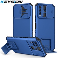 KEYSION Shockproof Case for VIVO Y20 Y20S Y20i Y12S Push Pull Camera Protection Live Stand Phone Cover for VIVO Y30 Y50 Y76 5G