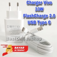VIVO V21 CHARGER V21e/ V21 5G 33W FLASH CHARGE USB TYPE C Original