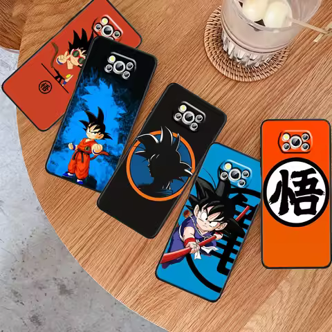 Anime D-Dragon Ball Z Son Goku For Xiaomi Mi Poco X6 F5 F4 F3 F2 X5 X4 X3 M6 M5 M5S M4 M3 Pro GT NFC