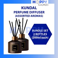 KUNDAL Reed Perfume Diffuser Sticks Aroma Ylang Ylang White Musk Baby Powder Wedding Bouquet Lemon Verbena Pear Freesia