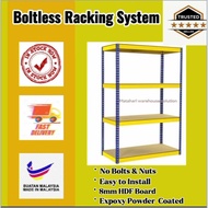 H5' X L4' X D2' 4 Levels  Boltless Racking Home Storage, Warehouse Store ,Office File Rack * Yellow 