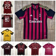 1999-00 13-14 15-16 16-17 17-18 19-20 Season AC Milan Retro Home Away Jersey Football Maldini Ibrahi