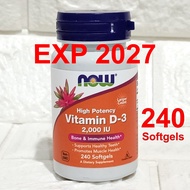 Now Foods Vitamin D3 2000 IU 240 softgels Now Food Vit D3 2000IU