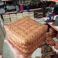 Besek bambu 12cm X 12cm 1pair doorgift goodies boxes bamboo basket wedding gift idea