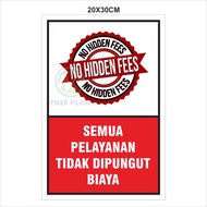 A4 FREE SERVICE VINYL STICKER