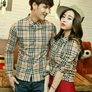 Couple BBR LENGANPANJANG / Couple Kotak / Couple Pasangan / Kemeja Couple / Pakaian Wanita Pakaian P