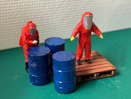 危害物質專隊 隊員A+C 套裝 可配合微影Tiny 消防車 消防員