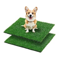 (AFHY) Fake Grass Turf Mat 18x23Inch 2 Pack Premium Dog Grass Pee Pad for Indoor Puppy Training Easy