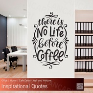 Sticker Cutting Coffee quote Cafe Shop Glass wall window wall Sticker Sticker Restaurant Cafe Coffee