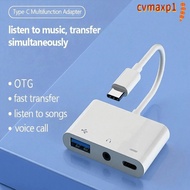 ICVMAX Type-C to 3.5m Tablet Headphone 3 in 1 Data Transmission