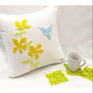 Exclusive Designer Handmade Summer Blossom Floral Cushion Cover. 40CM x 40CM