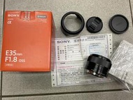 [保固一年] [ 高雄明豐]公司貨 96新 Sony E 35mm F1.8 OSS 只用幾次而已 便宜賣[i1610]