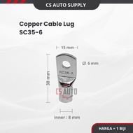 CS SC35-6 Battery Bolt Hole Tinned Copper Cable lug Battery Terminal Wire Terminal Super Thick Conne