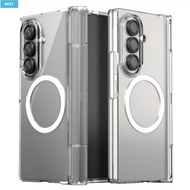 Araree - Nukin 360M Full cover hinge protection clear hard magnetic case for galaxy z fold 7 / Qi2 r