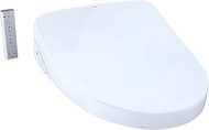 TOTO SW3056T40#01 S550e Elongated Bidet ewater+ and Auto Open and Close Contemporary Lid, White-SW3056T40 Toilet Washlet Seat, Cotton White