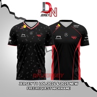NEWEST 2024 T1 T-Shirt JERSEY (free nickname request) Custom Jersey Custom Name