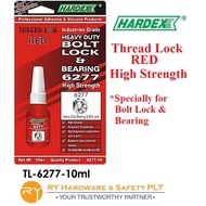 HARDEX THREAD LOCK TL-6277 HEAVY DUTY BOLT LOCK & BEARING 10ML (RED - HIGH STRENGTH) TL6277