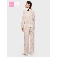 6IXTY8IGHT 68 Pajamas Loungewear Suit Women Spring Summer Printed Long-Sleeved Trousers Can Wear Out
