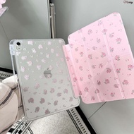 Tablet Protective Cases.korean Style Floral Suitable For ipad Case pro11 Flat Air765mini7 A16