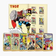 6 24K Plated Comic Book Covers Ingot Collection Featuring Thor in Dazzling Colors, 2.36” x 1.58” x 0