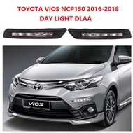 Toyota Vios 2016 2017 2018 Front Bumper DRL LED Day light Lamp DayLight DLAA Vios NCP150 lampu depan
