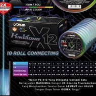 senar pancing pe braid daido kingkong x12 pe kuat pilihan pe 1 smp 6 - pelangi multi pe 6