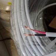 kabel listrik h-yo 2x0.75 evolus / meter / kabel serabut bukan eterna - putih