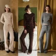 nichii-Fuka Knitted Set Airport look