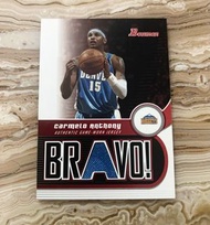 Bowman Carmelo Anthony Game Worn Jersey