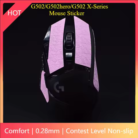 G502hero/G502 X Series Mouse Grip Tape Custom 0.28/0.5mmUltrathin Rubber Contest Level Non-slip Swea