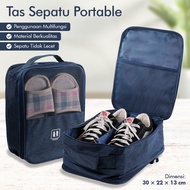[Cash on Delivery] Waterproof Portable Shoe Bag Organizer Travel 3 Layer - XL-89