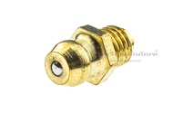 หัวอัดจารบีทองเหลือง ขนาด M4 - M14, 1/8"-3/8" หัวอัดจาระบีทองเหลืองแบบตรง Brass Grease Nipple