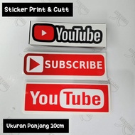 Sticker printing YOUTUBE &amp; SUBSCRIBE