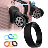 CHAMPIONO 2Pcs Rubber Ring, Silicone Thick Flat Luggage Wheel Ring, Durable Elastic Flexible Diameter 35 mm Wheel Hoops Luggage Wheel