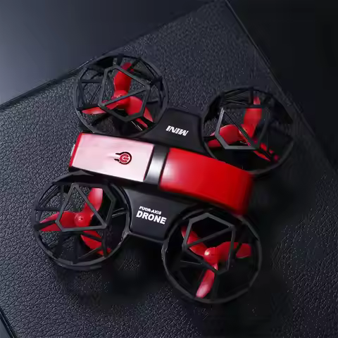 Flying Mini Remote Control Aircraft with Light Rechargeable Rotation Remote Control Drone Four-axis 