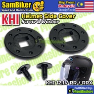 KHI Helmet Side Cover Screw & Washer XDOT G518 LASER Ranger MVSTAR MV Sport LTD Advent KHI SGV CRUIS