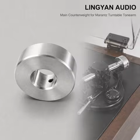 Turntable Tonearm Main Counterweight 40g CNC Stainless Steel 28mm OD 11.2mm ID for Marantz Turntable