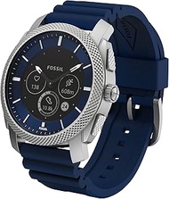 Fossil Gen 6 Hybrid Smart Watch for Men with Alexa Built-In, Fitness Tracker, Actvity Tracker, Sleep Tracker, Music Control, Smartphone Notifications, Silver/Navy, Gen 6 Hybrid Men's