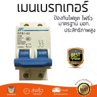 รุ่นขายดี เบรคเกอร์ งานไฟฟ้า BF เมนเบรกเกอร์ 2 สาย 50 แอมป์ RFB1-63  ตัดไฟ ป้องกันไฟดูด ไฟรั่วอย่างม