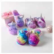 UNICORN HOUSE SLIPPERS PONY RAINBOW CHILDREN'S HOUSE SHOES
