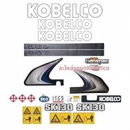 สติ๊กเกอร์ตกแต่งรถ KOBELCO 6075140200210250260330350480-8 Super 8 Door Model Name Sticker สำหรับรถแท