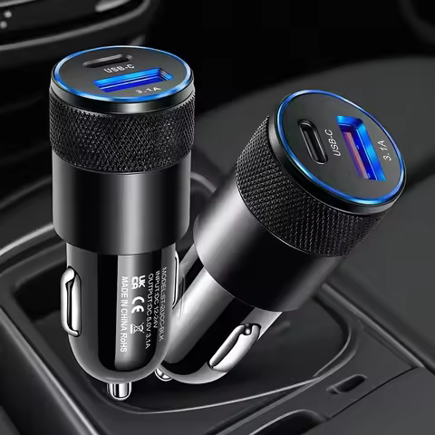 USB Type C Car Charger 68W PD Fast Charging Compatible with iPhone 14 13 12 Pro Samsung S23 S22 Xiao