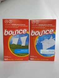 Bounce Dryer Sheets Laundry Fabric Softener แผ่นอบผ้า น้ำยาปรับผ้านุ่มแบบแผ่นสำหรับเครื่องอบผ้า ขนาด