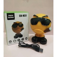 Speaker Bluetooth Digital Karakter Emoji CH M31 TF Card FM Radio