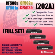 (FULL SET) Compatible Colour Laser Toner Cartridge 202A / CF500a + CF501a + CF502a + CF503a CF500 CF