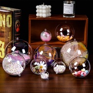 ROYALSPRING Transparent Open Plastic Christmas Decoration Bauble Decoration Gift Box QDD