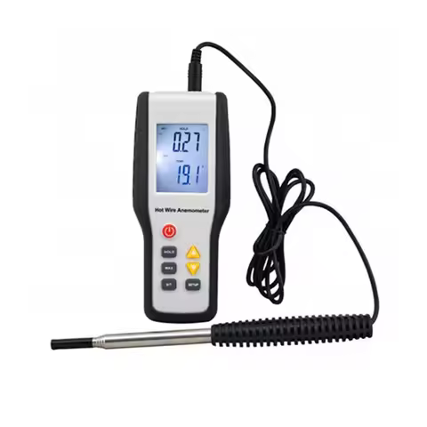 HTI HT-9829 High Sensitivie Digital Portable Wind Speed Meter Hot Wire Thermal Anemometer Anemometro