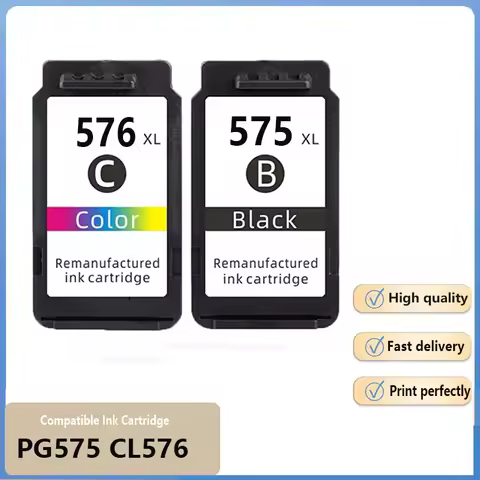 Compatible PG575 CL576 PG575XL CL576XL 575 576 XL PG-575 CL-576 Ink Cartridge For Canon Pixma TS3550