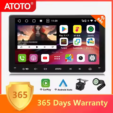 ATOTO Android 2Din 9 inch Car Stereo Q-LED Touch Screen Display Audio 4G WIFI Bluetooth Wireless Car